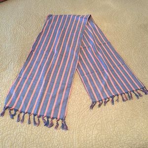 Liz Sinclair Striped Scarf VINTAGE